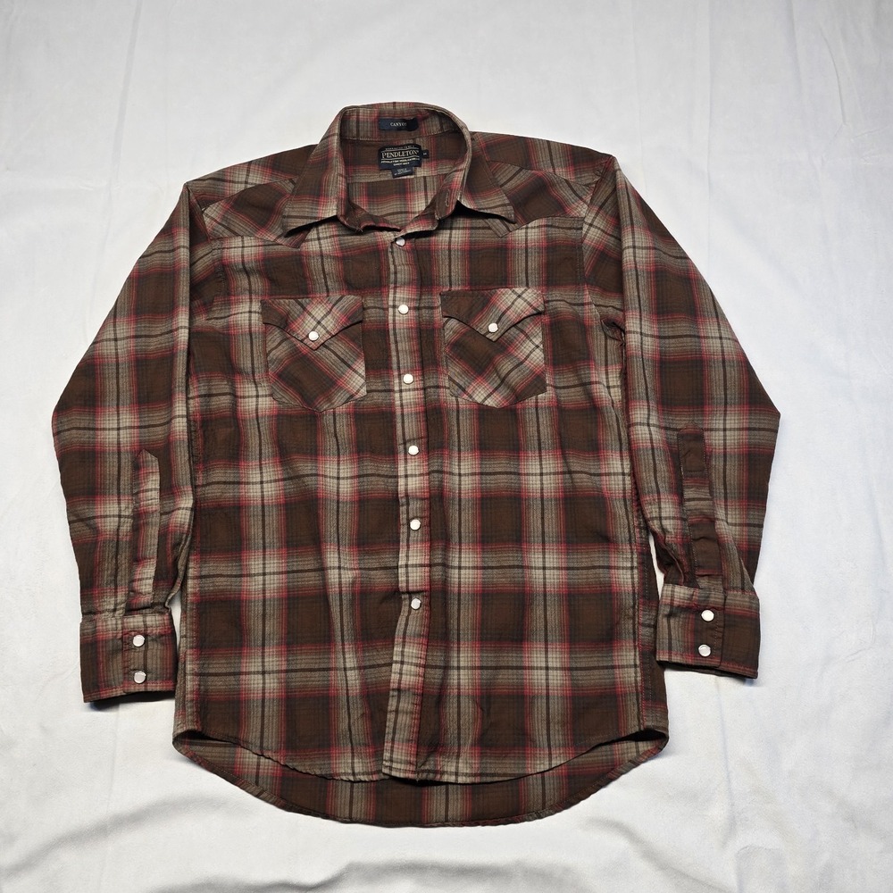 Pendleton Canyon Pearl‎ Snap Western Shirt Men Size Medium